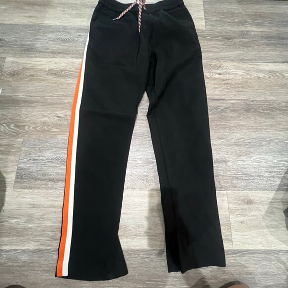 Burberry London Black Pinstripe Track Pants Size 48 - Picture 2 of 9